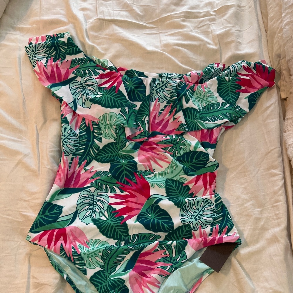 Off the shoulder bathing suit